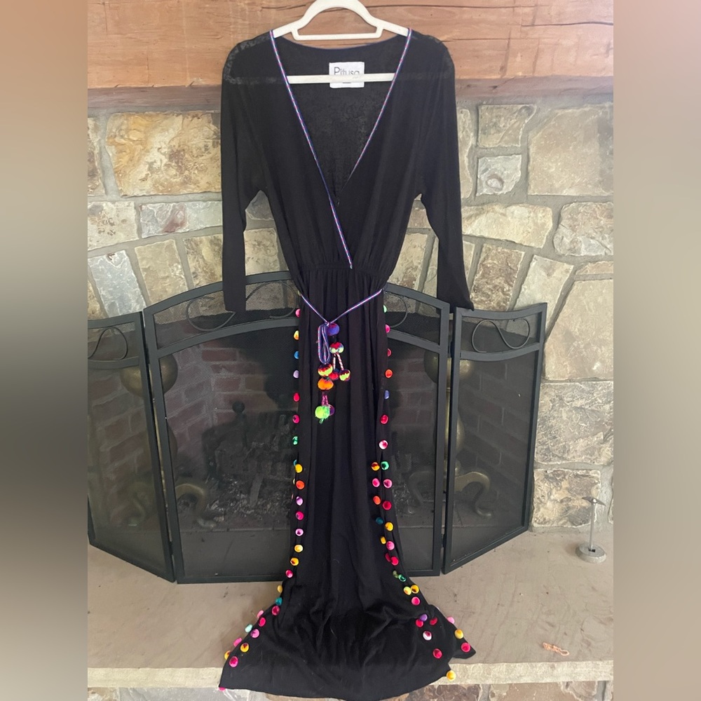 PITUSA MAXI DRESS WITH SIDE SLITS